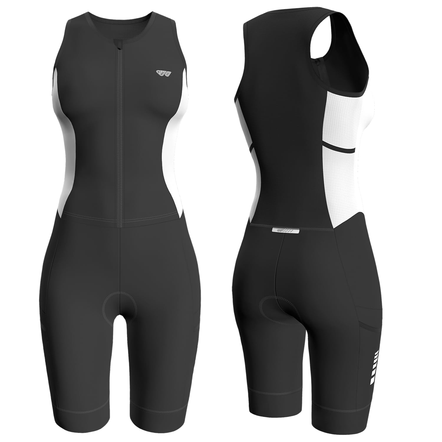 Wulibike Tuta da triathlon da donna, a maniche corte