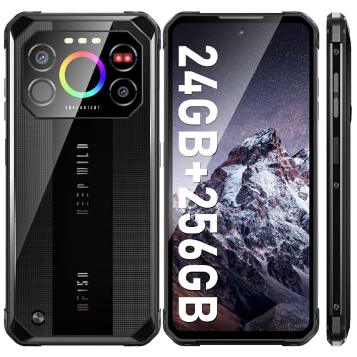 IIIF150 Air 1 Ultra Plus (2023) Outdoor Handy, 24GB(12+12)/256GB, 6.8" FHD+ 120Hz Outdoor Smartphone Ohne Vertrag, 24MP Nachtsicht Handys Android 12, 7000mAh(30W)/Thermometer/Helio G99/4G Dual SIM/NFC