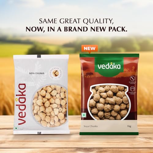 Image of Amazon Brand- Vedaka Soy Chunks, 1 Kg
