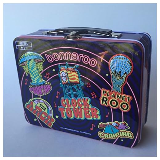 Bonnaroo Metal Lunchbox, Bonnaroo Collectible, TN Rock Festival Lunchbox