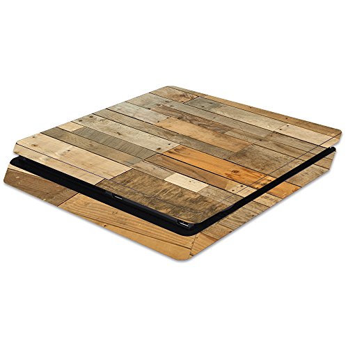 MightySkins Skin Compatible with Sony PS4 Slim Console - Reclaimed Wood | Protective, Durable, and Unique Vinyl Decal wrap Cover | Easy to Apply, Remove, and Change Styles | Made in The USA