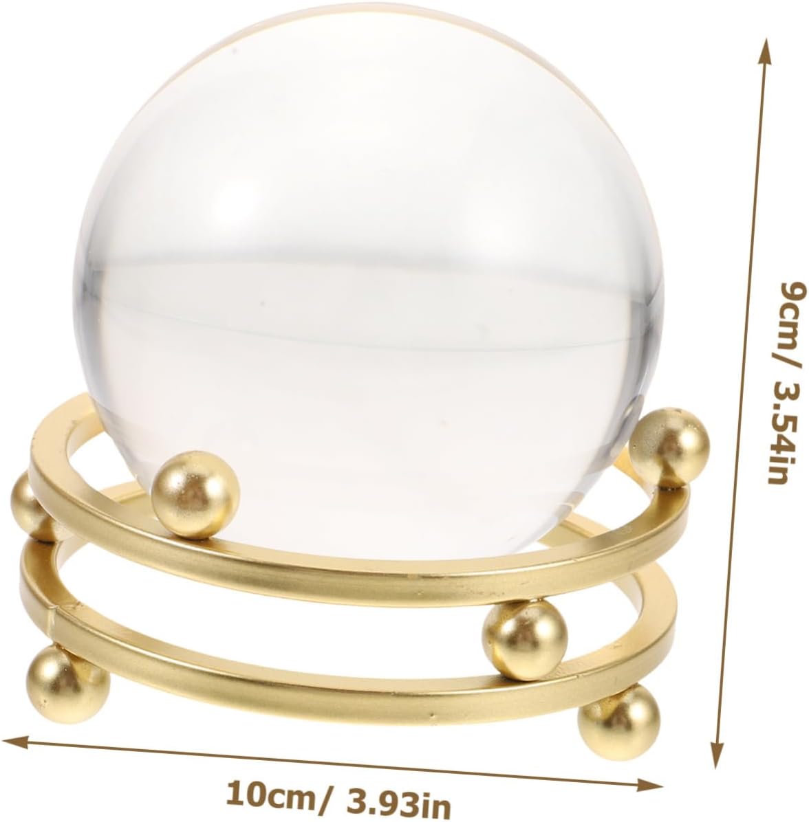 Crystal Sphere Decoration with Stand Elegant Crystal Ball for Home and Office Desktop Ornament Design for