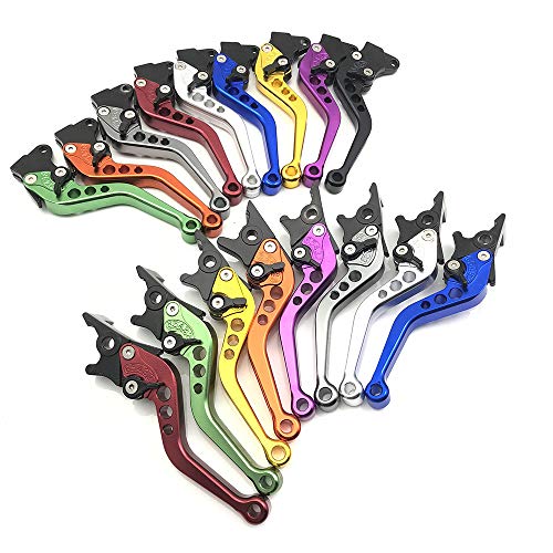 Yorten 2 peças de liga de motocicleta/scooter/bicicleta elétrica com freio e alavanca de embreagem p