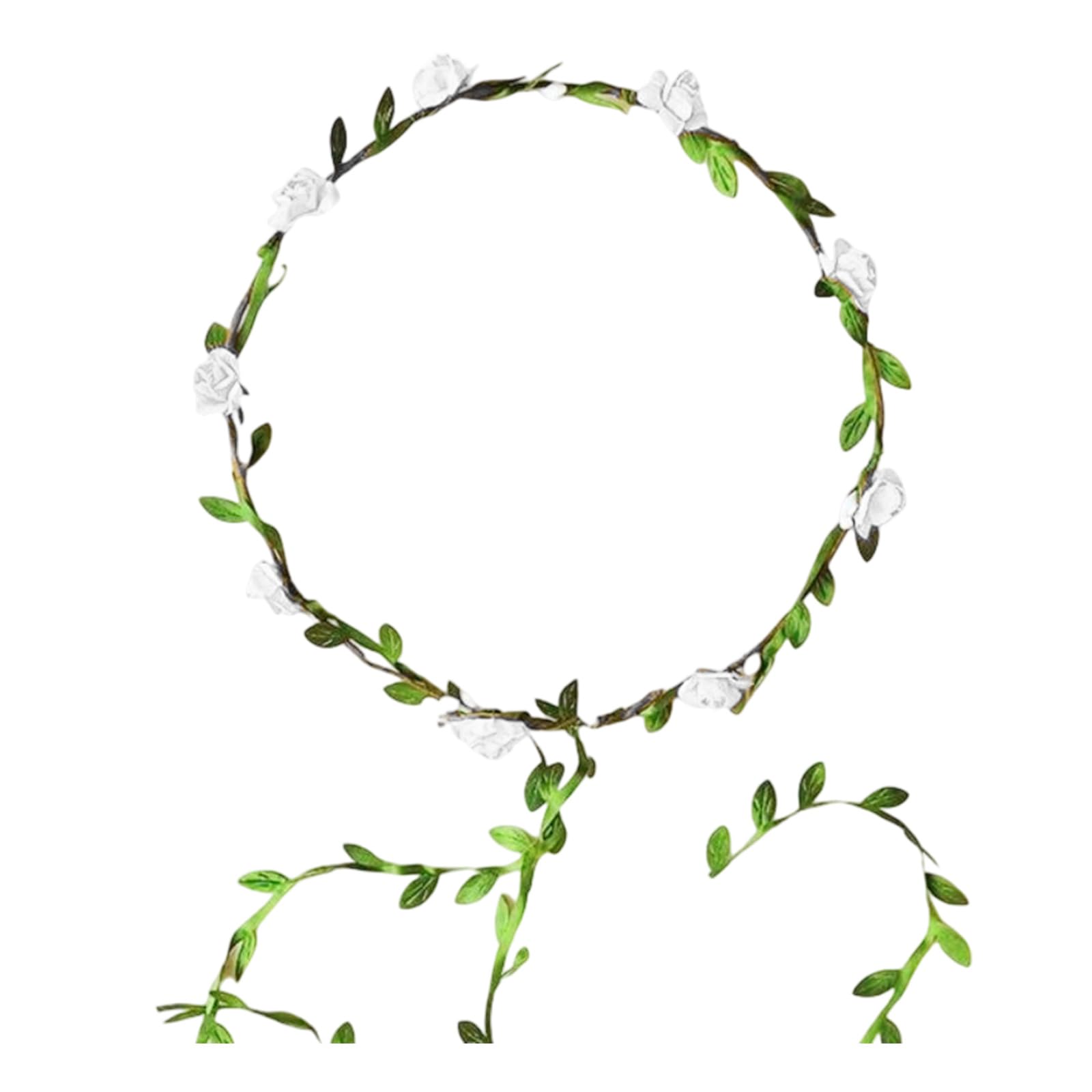 MICFENY Natural Paper Floral Wreath Hair Crowns Safe Hair Styling Headwear For Adult Music Festival Costume Headpiece
