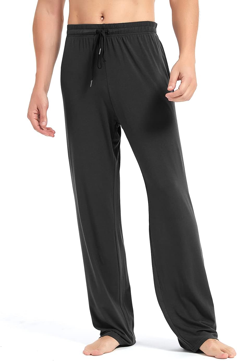 Idtswch 32/34/36/38 Long Inseam Men's Tall Extra Long Pajama Pants,Lounge Jogger Yoga Pants,Sleepwear with Pockets for Men - Image 3