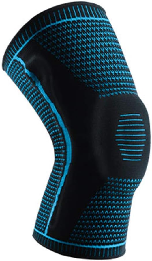 1 Pair Kneepad Knee Support Protector Compression Sleeve Silicone Spring Knee Pads for Basketball Running Sport Kneepad(E,M)