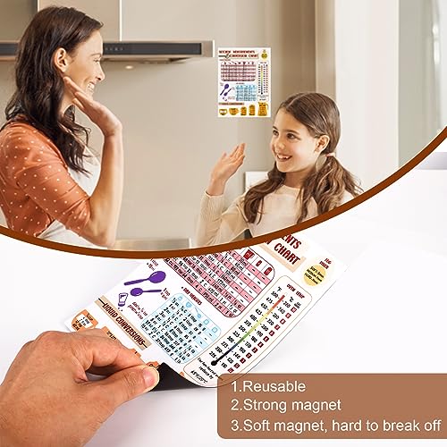 Imán de conversión de cocina con tabla métrica y US miniatura 3