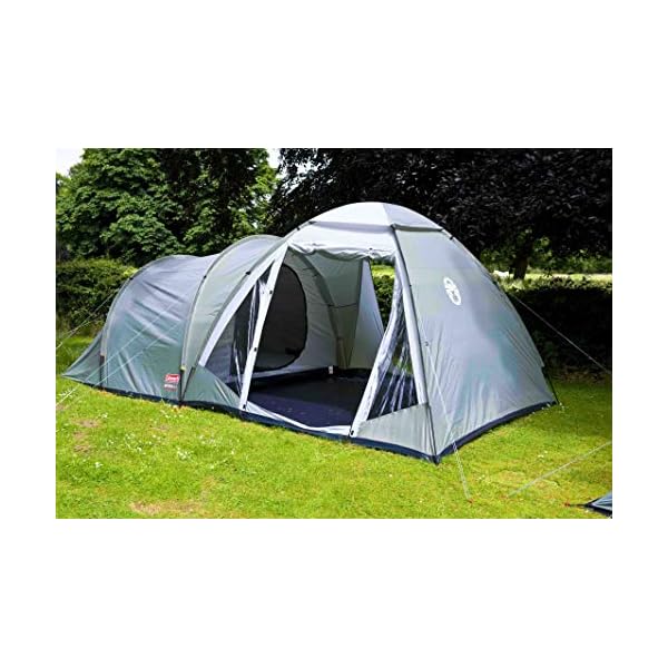 Coleman Waterfall 5 Deluxe Familienzelt, 5 Mann Zelt mit separatem Wohn und Schlafraum, einfach afzubauen, 5 Personen Zelt, Wasserdicht WS 3000mm – Bild 6