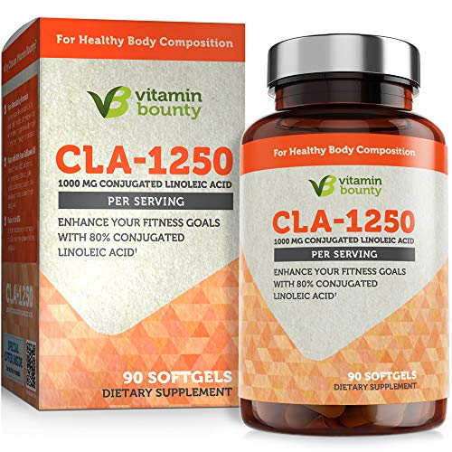 Vitamin Bounty CLA 1250mg softgels - Conjugated Linoleic Acid, Non Stimulating & Premium