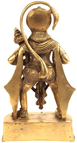 Statue Hanuman en laiton figurine décoration Inde divinité hindoue - 3