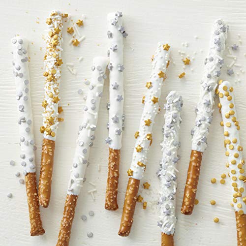 Wilton Silver and Gold Sprinkles Dessert Decorating Set, 8-Piece