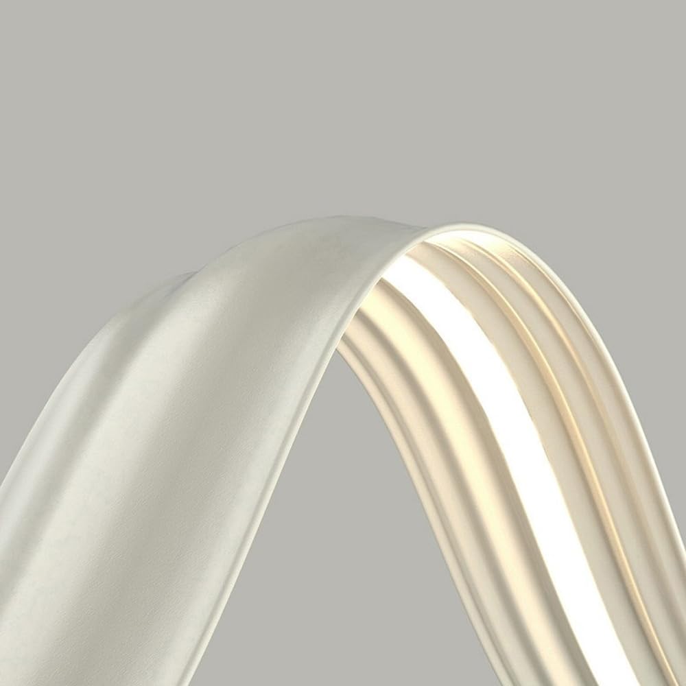 Dario lineare da 39,4 Pollici, Moderno Dario a LED in Metallo Bianco, Design a Forma di Arco, Dario sospeso, de da Sala da Pranzo sopra Il Tavolo, luci a Sospensione reabili in