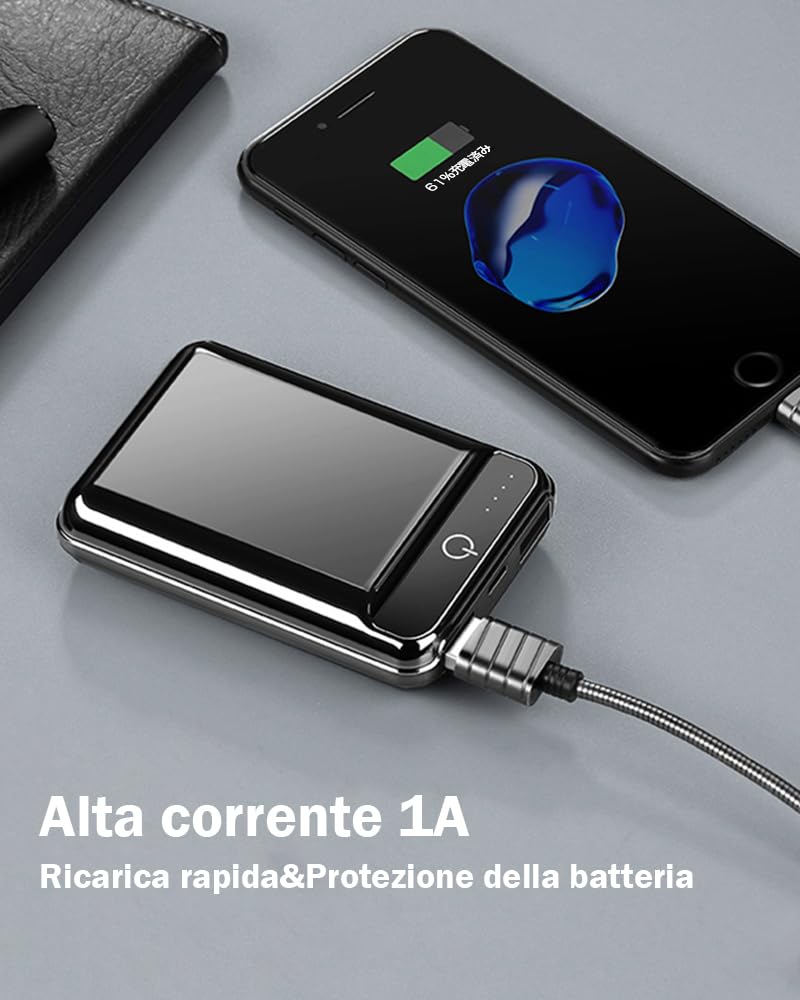 Powerbank 10000 mAh - Alta Capacità Tripla uscita | Ricarica rapida bidirezionale