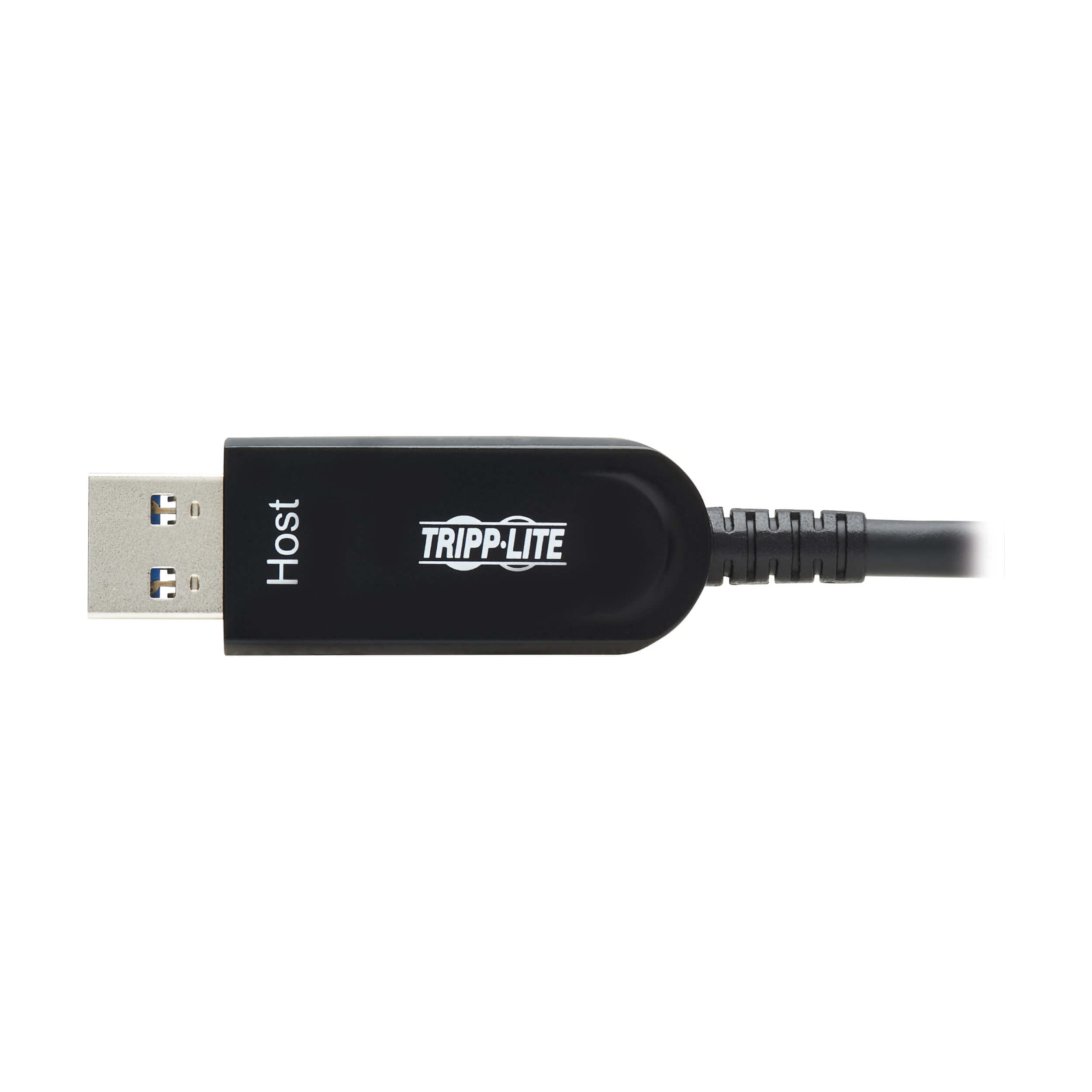 Tripp Lite Cavo a lunga distanza da USB-A a USB-C, 15 metri, dati 10 Gbps, non si carica, cavo attivo in fibra, compatibile con le versioni precedenti USB 3.2 Gen 2, maschio-maschio, garanzia di 3