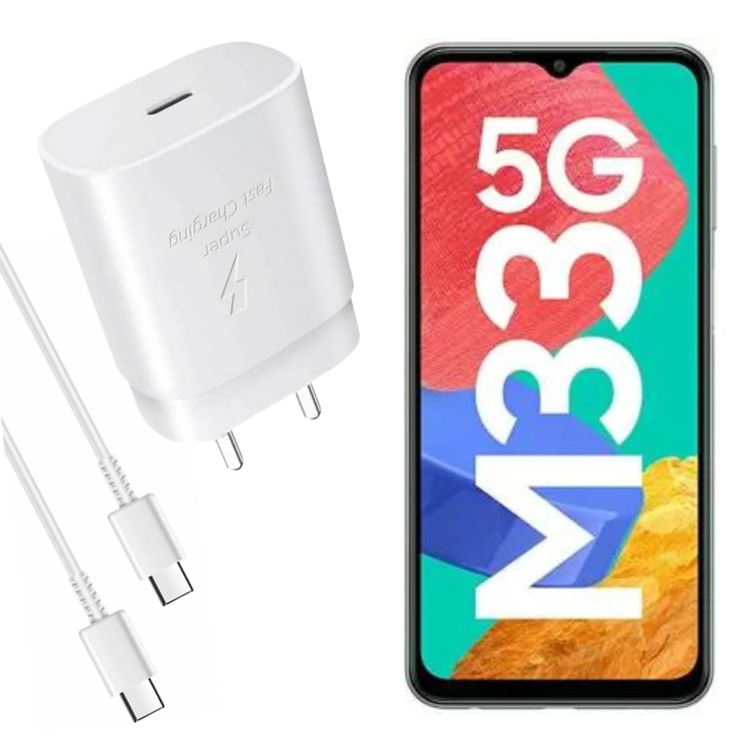MAK 25W Charger with Cable for Samsung Galaxy M33 5G Charger Adapter Compatible with Galaxy M33 Charger, 25 Watt USB Type C to C Pd Charging Adapter C Type, White (B0CNGRZYQC) Amazon Price History, Amazon Price Tracker