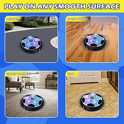 2 Pcs Hover Soccer Toys Set, Boys Gift Idea For Age 6 7 8 9 10 11 12 Years Old, Teen Boys World Cup Christmas Easter Stuffers Valentine Holiday Birthday Present Ball Toy #TOP5