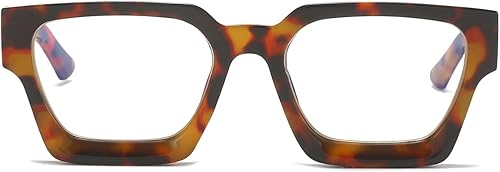 Miniatura 2 de JOVAKIT Gafas de luz azul cuadradas de moda para hombres y mujeres, estilo de diseñador simple, gafas de computadora con marco grueso, antifatiga