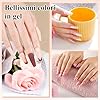 Kit Unghie Gel Completo, Phoenixy 8 Colori Rosa Gel Ricostruzione Unghie con Lampada per Unghie 36W U V/LED, Kit Ricostruzione Unghie Professionale con Base y Top Coat