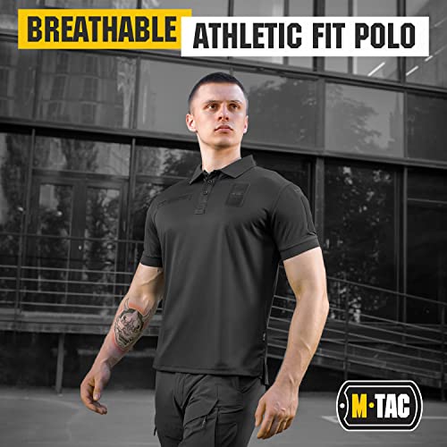 M-Tac Tactical Breathable Polo Shirt - Military Quick Dry Coolmax Short Sleeve T-Shirt for Men - Image 3