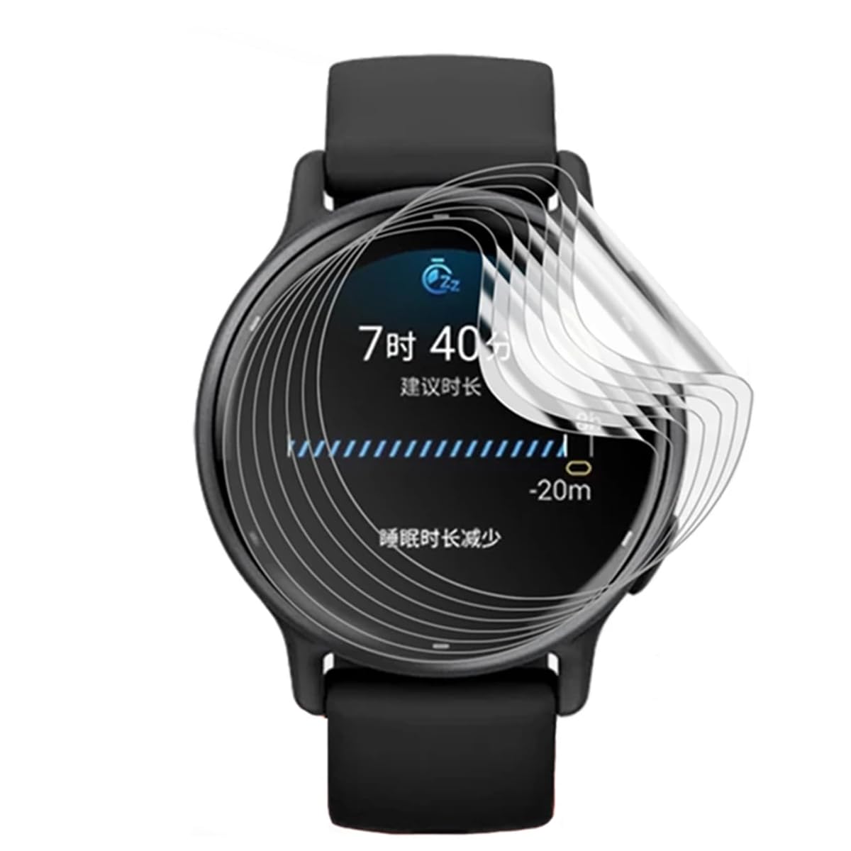 Lot De 3 Coques Intégrales TPU Souples Pour Garmin Vivoactive 5 - Protection Écran Incluse, Transparent, Résistante Aux Chocs