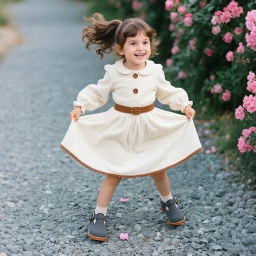 THEE BRON Girls Dress Shoes Little Kid Mary Jane School Uniform Shoes Oxford3