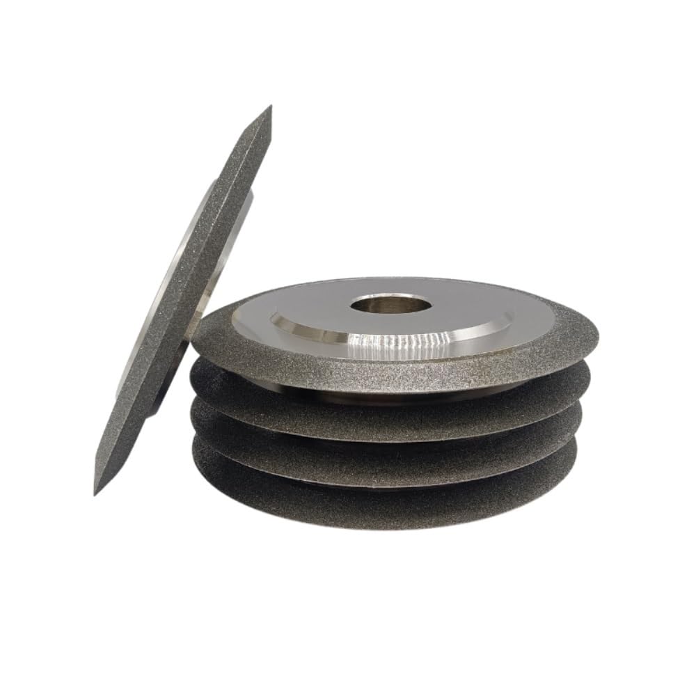 Disco afilador de Amoladora Manual de Muela de Diamante SDC de Doble Borde de Desarrollo for Herramienta de Corte de fresado de Acero de tungsteno y Metal de carburo(125Dx32H V60,200_1 PC)