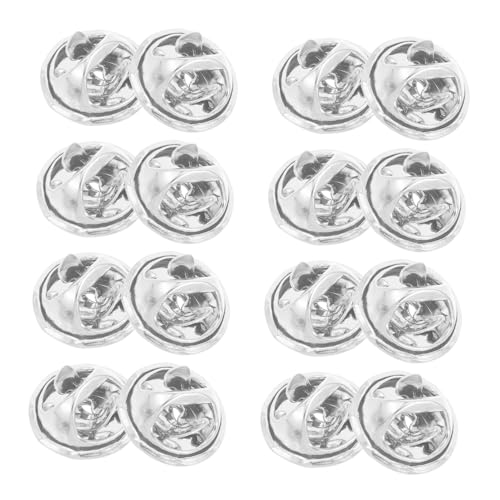 TOPPERFUN 30juegos Broche Cierre de Alfileres de Metal Resistentes Kit de Alfileres para Manualidades Prendedor de Corbata Reemplazo de Partes Traseras