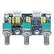 Bewinner1 3-Kanal-Vorverstärkermodul, Audio-Leistungsverstärkermodul Toning Board Einstellbare Gesamtlautstärke Hohe Lautstärke Niedrige Lautstärke, Tonplatinenmodul