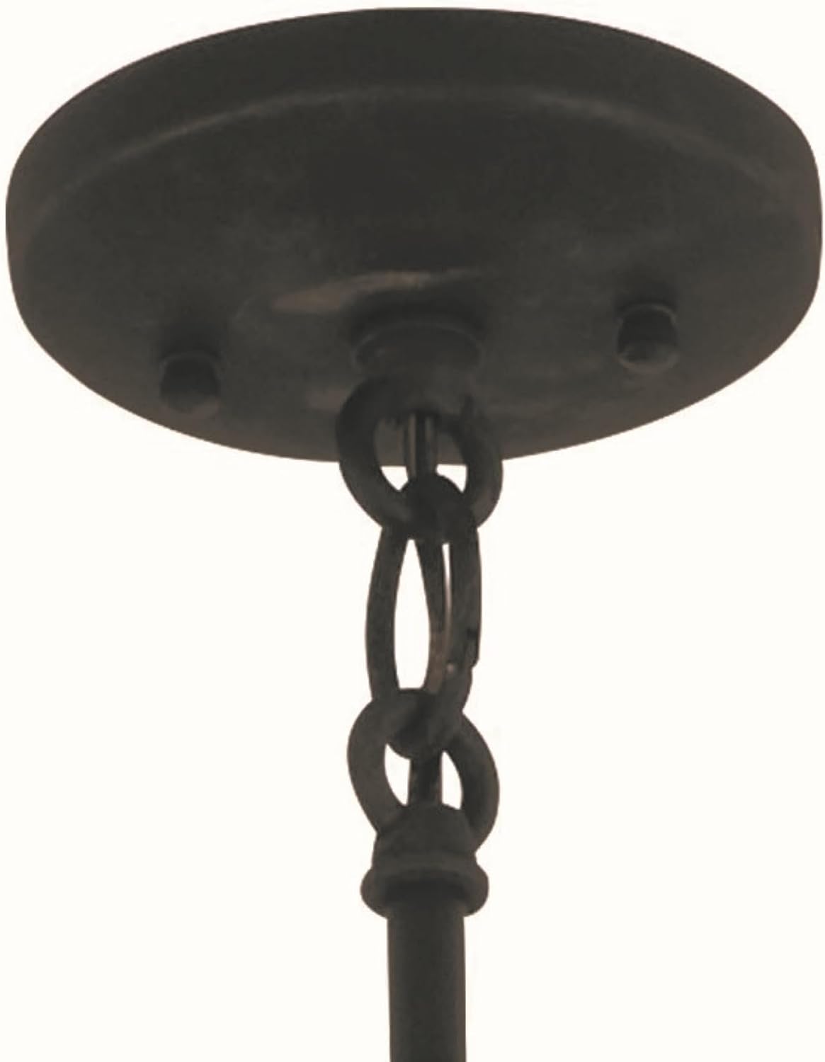 GEORGE KOVACS P1358-618 Alluria Chandelier, 10-Light, 750 Total Watts, 25.5-in H x 30-in W, Weathered Black with Autumn Gold