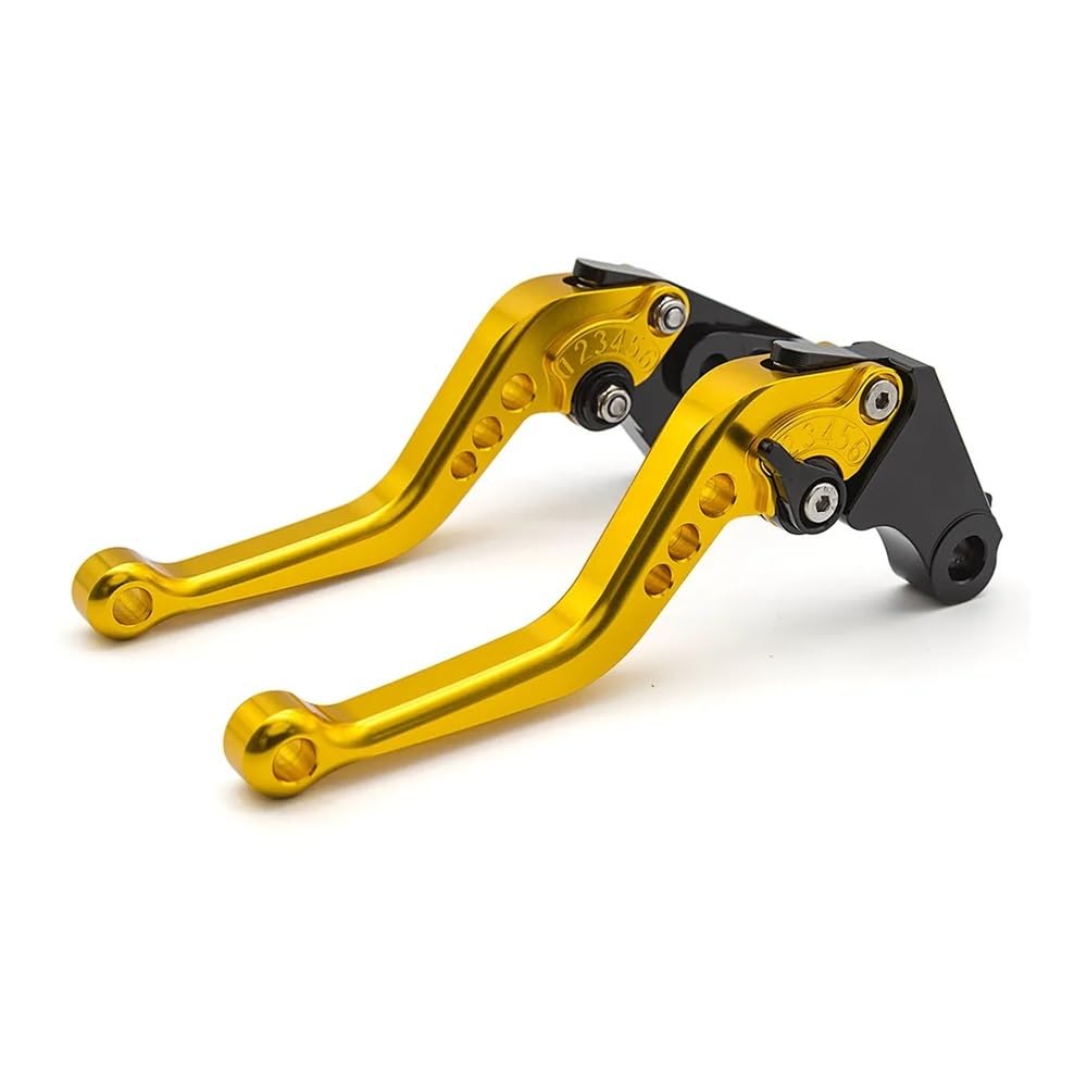 Vhhdsshso Golden 147Mm Motorcycle Clutch Brake Lever Adjustable Motorcycle Brake Clutch Levers For Ya&Maha Mt09 Mt07 Fz09 Fz07 Tracer 700 900 Tenere