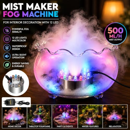 MCM Products Mist Maker Fog Machine with 12 LED Lights - Image 5