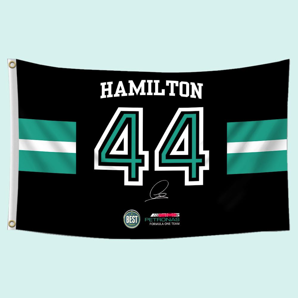 Banner for Formula one F1 Lewis Hamilton #44 Flag Banner 3x5Ft for Car Fans Man Cave Garage Wall Decor Vivid Color