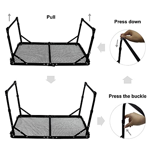 Mesa plegable de camping TIYASTUN - pequeña, portátil, ajustable, para picnic y playa miniatura 5
