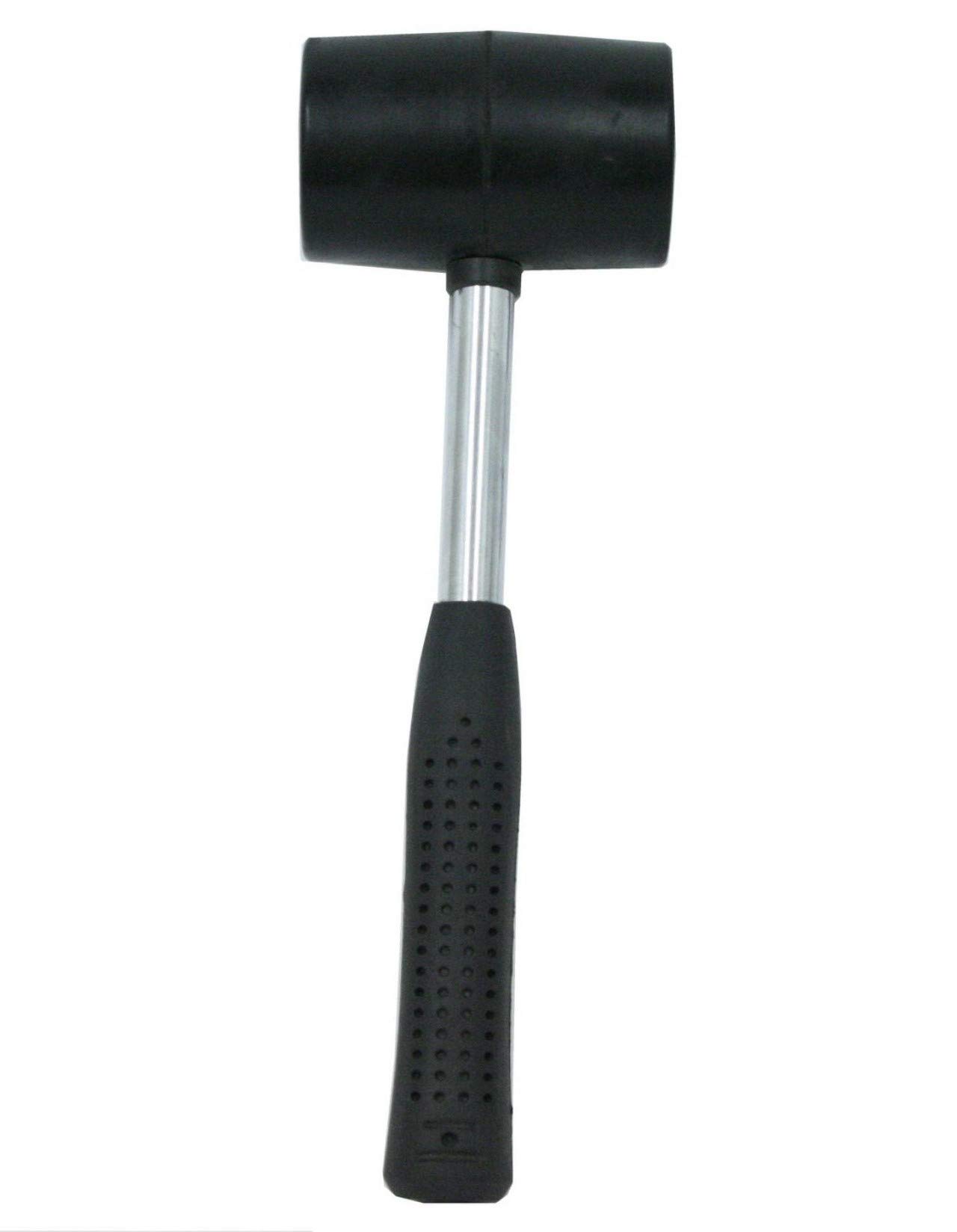 Out There! 16oz Rubber Mallet with Steel Handle and Rubber Grip