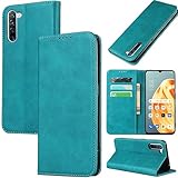 対応 Oppo reno 3a ケース 手帳型 スマホケース oppo レノ3a オッポ レノ3a カードスロット、キックスタンド レザー(スカイブルー)