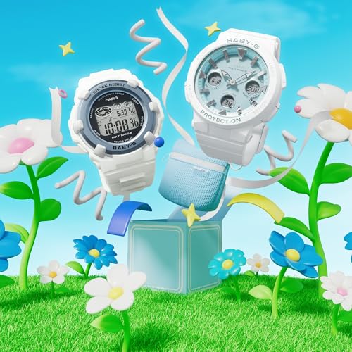 [カシオ] 腕時計 ベビージー 【国内正規品】Spring Package 電波ソーラー BGR-3003SP-7JR レディース ホワイト×ライトブルー 商品画像2