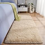 BENRON Soft Runner Rug Beige 2' X 6' Hallway Entryway Carpets Anti-Slip Area Rugs for Living Room Be