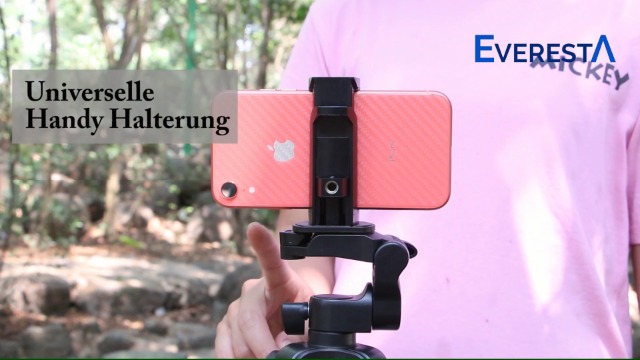 Handy Stative, Smartphone Stativ Lightweight Fotostativ 136cm aus Aluminium Tragfähigkeit 3KG Dreibein Stativ mit… – Bild 8