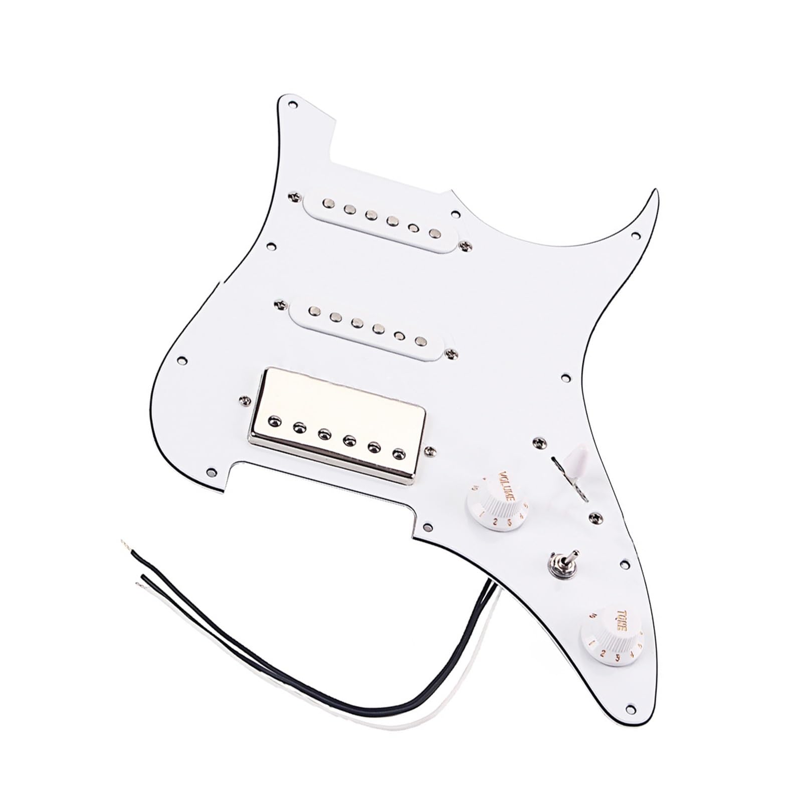 Pickguard Z Pojedynczą Miedzianą Obudową Biały I Czarny/biały Akcesoria Do Instrumentów Muzycznych