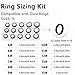 RHBACRU Compatible with Oura Ring Gen 4 Sizing Kit,Size4 to 15 Fit for Oura Ring 4 Sizing Kit,Black Professional Finger Measuring Tool,Measure Your Finger Size Before Purchasing.