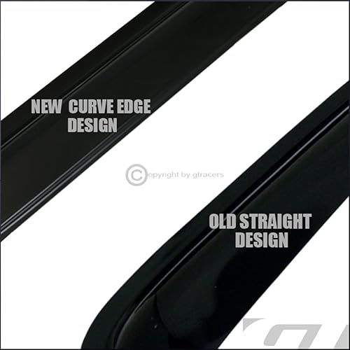 Miniatura 7 de R&L Racing Smoke - 4 viseras deflectoras de protección solar y lluvia compatibles con Corolla 2009-2013