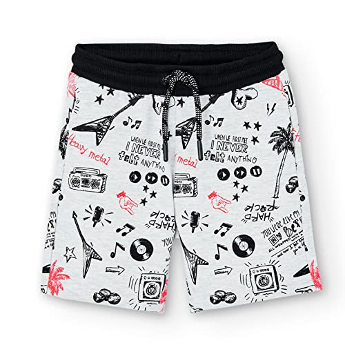 Bermudas Niño - Pantalon Corto niño - para niño de 4 años a 12 años - Sport de Punto - Dibjuos Rock - Ropa de Regalo para Niño (Beach Party, 8 años) Cover