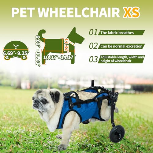 Fauteuil roulant réglable chiens handicapés aide mobilité - 3