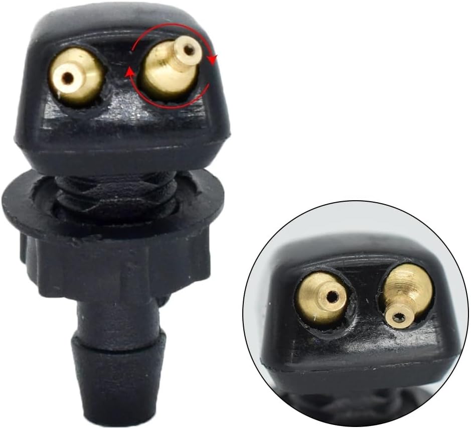 Car Wiper Spray Nozzle Compatible with VW Front Wiper Windshield Washer Car Replacement Parts Car Windshield Wiper Washer Nozzle