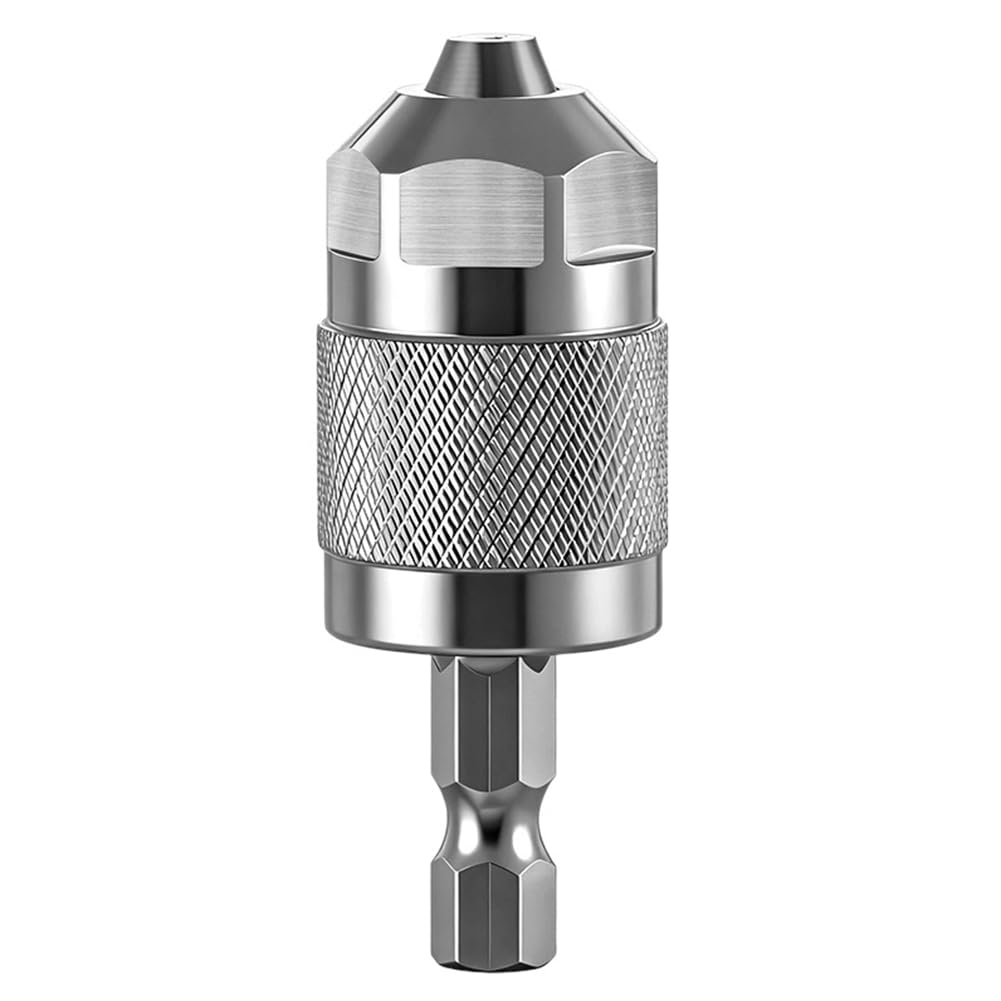 Ctrlzs Men's Quick Change Pneumatic Drill Chuck Adapter 3-Jaw Hex Shank Professional Converter Drill Chuck