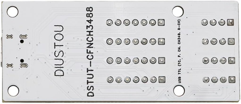 USB to TTL 8-Way Serial CH348 Independent Control Chip Serial Adapter Interface Converter Port USB to UART 8-Way TTL Serial Port COM Work independently Without Interfering