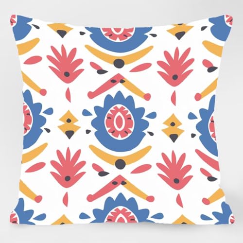 Housses de coussin extérieur imperméables 55x55 pour canapé terrasse et balcon