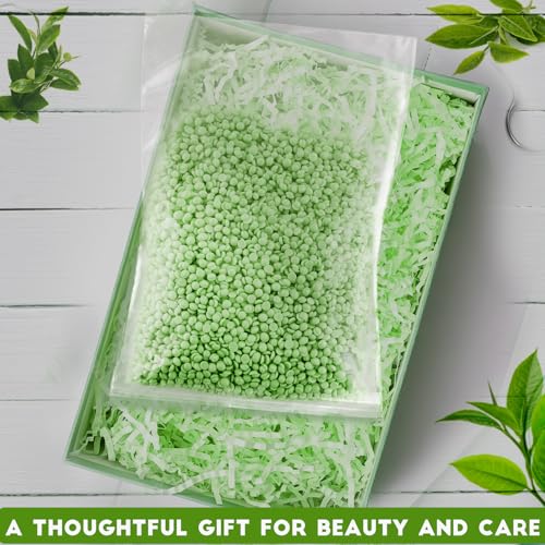 Image of PURPLESKY Wax, 1.5lbs Coarse Hard Wax for Hair Removal, Green Brazilian Waxing for Body and Face, Suitable for Leg, Chest, Back with Wax Sticks