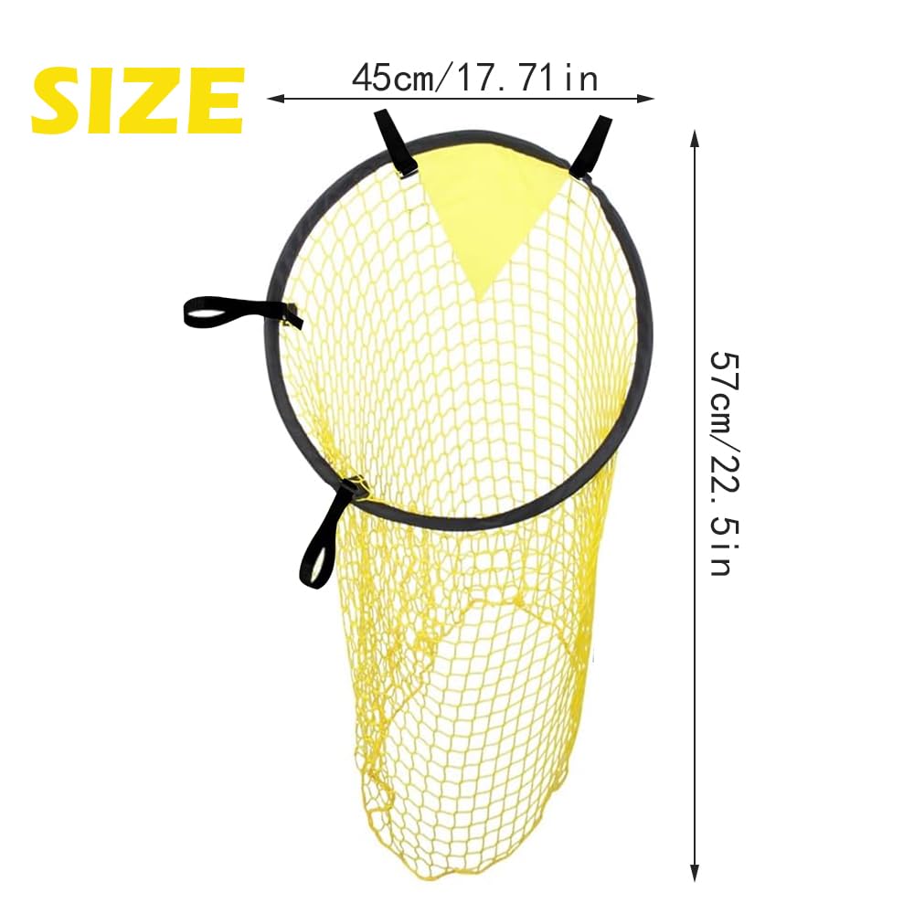 2 Piezas Amarillo Red de Objetivo de Fútbol para Entrenamiento - 45 x 60 cm - Práctica de Tiro y Ejercicios