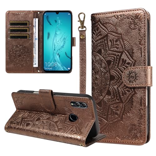 �X�}�z�P�[�X �Ή��@�� for Honor 10 Lite,�Ή��@�� for P smart 2019 / Nova Lite 3 �X�}�z�P�[�X�y�t���b�v�� �X�^���h�t�� �J�[�h�z���_�[ �������[ �}�O�l�b�g���� �E�H���b�g�zBrown